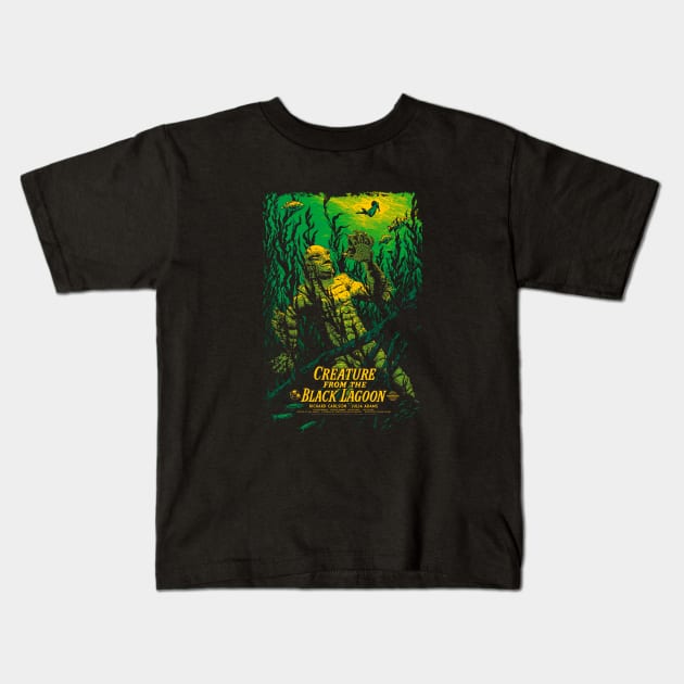 Mod.1 Creature from the Black Lagoon Kids T-Shirt by parashop